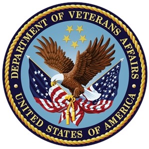 Seal of the U.S. Department of Veterans Affairs.